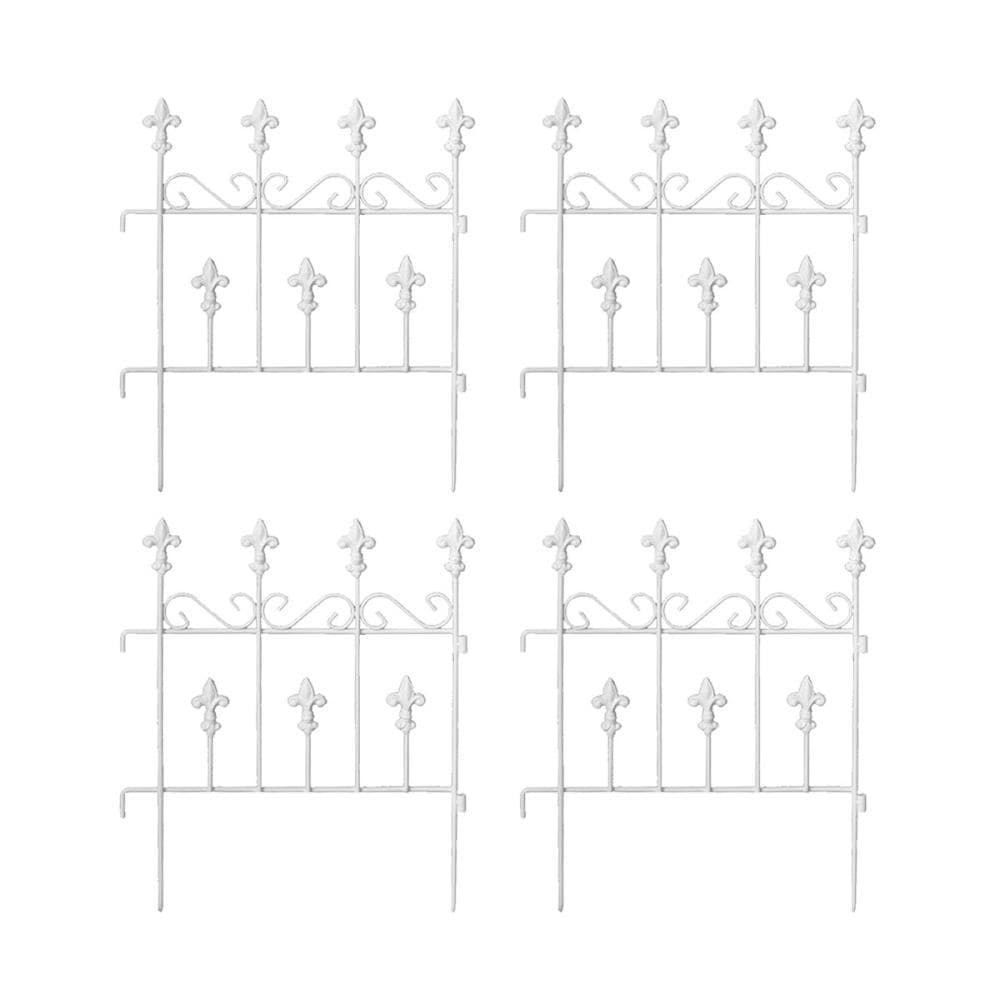 オールドシャトーフェンス　スティックタイプ　ホワイト　４枚組　ＯＣ００５ＳＴ－４Ｐ－ＷＨＴ