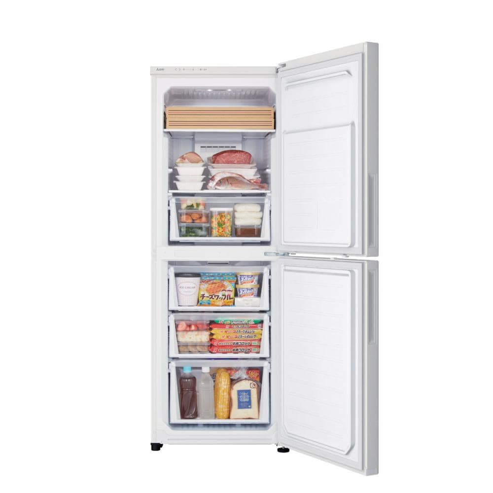 三菱電機　フリーザー　２ドア冷凍庫　２１８Ｌ　ホワイト　ＭＦ－Ｕ２２Ｊ－Ｗ