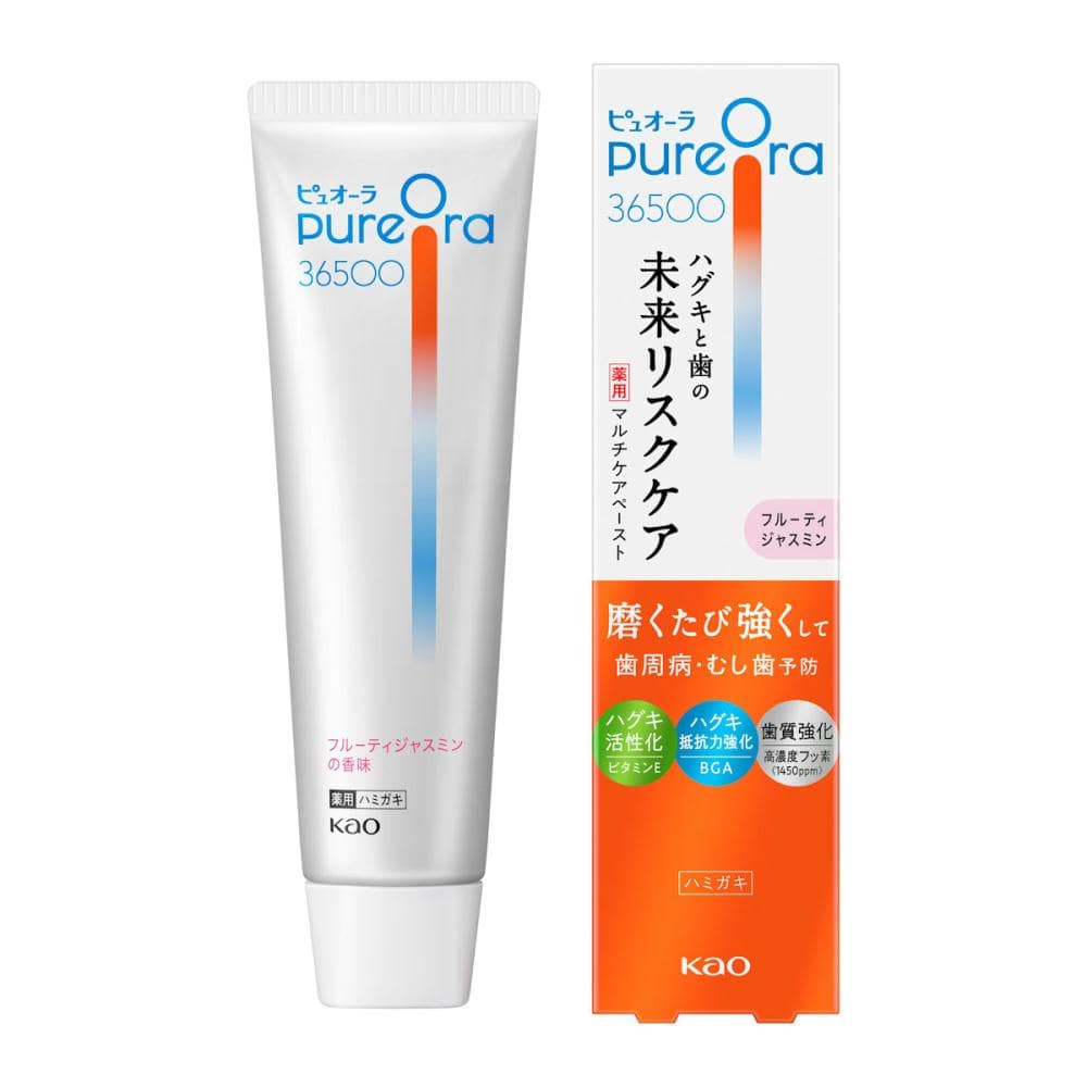 花王 ピュオーラ36500 薬用マルチケアペーストハミガキ フルーティジャスミン 85g
