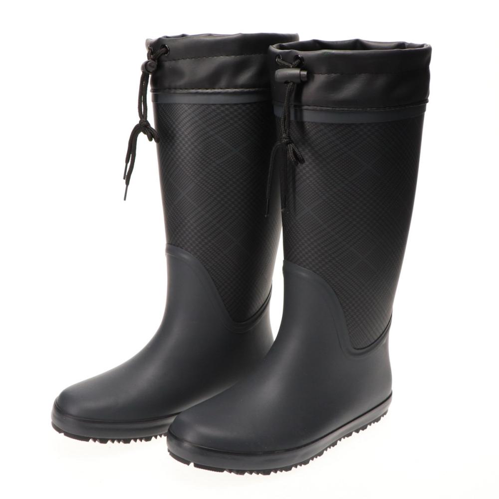 コメリ　婦人軽量防寒チェック長靴　Ｓサイズ　Ｋ２３