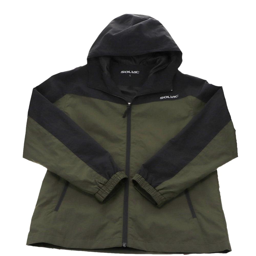 ＳＯＬＶＩＣ（ソルビック）　撥水防風ジャケット　フード付き　カーキ　ＬＬ