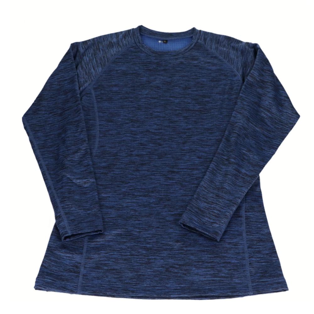 ブロックフリース　コンプレッション　杢ネイビー　Ｌ