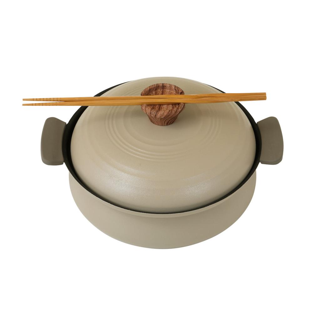 アテーナライフ　具材がたっぷり入るドーム型蓋土鍋風卓上鍋　２４ｃｍ