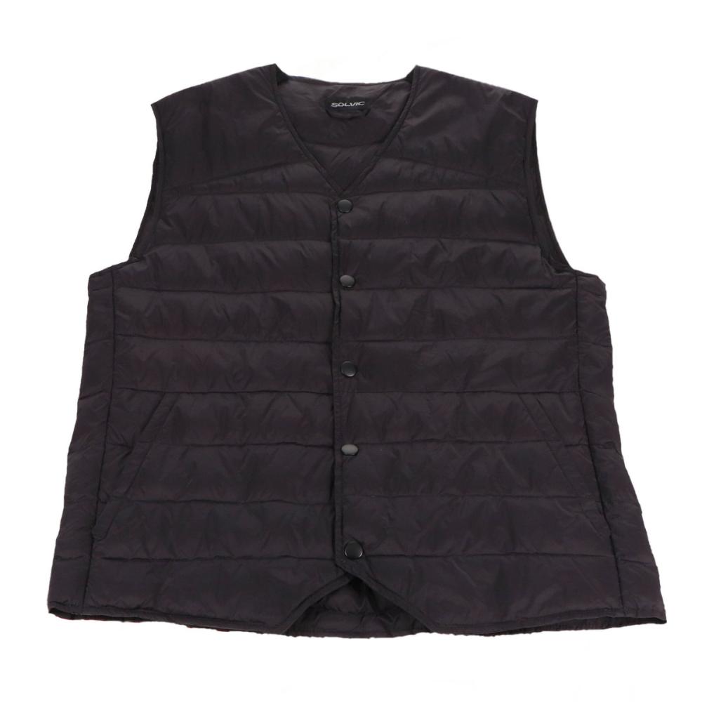   ダウンベスト ブラック SOLVIC（ソルビック） ライトダウンインナーベスト ブラック