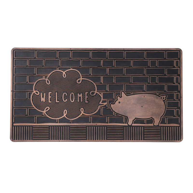 不二貿易　ラバーマット　レクタングル　ブタ