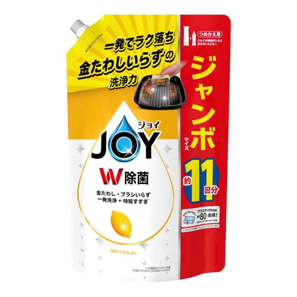 Ｐ＆Ｇ　ジョイ除菌コンパクト　スパークリングレモンの香り　詰替用ジャンボサイズ　１，４２５ｍＬ