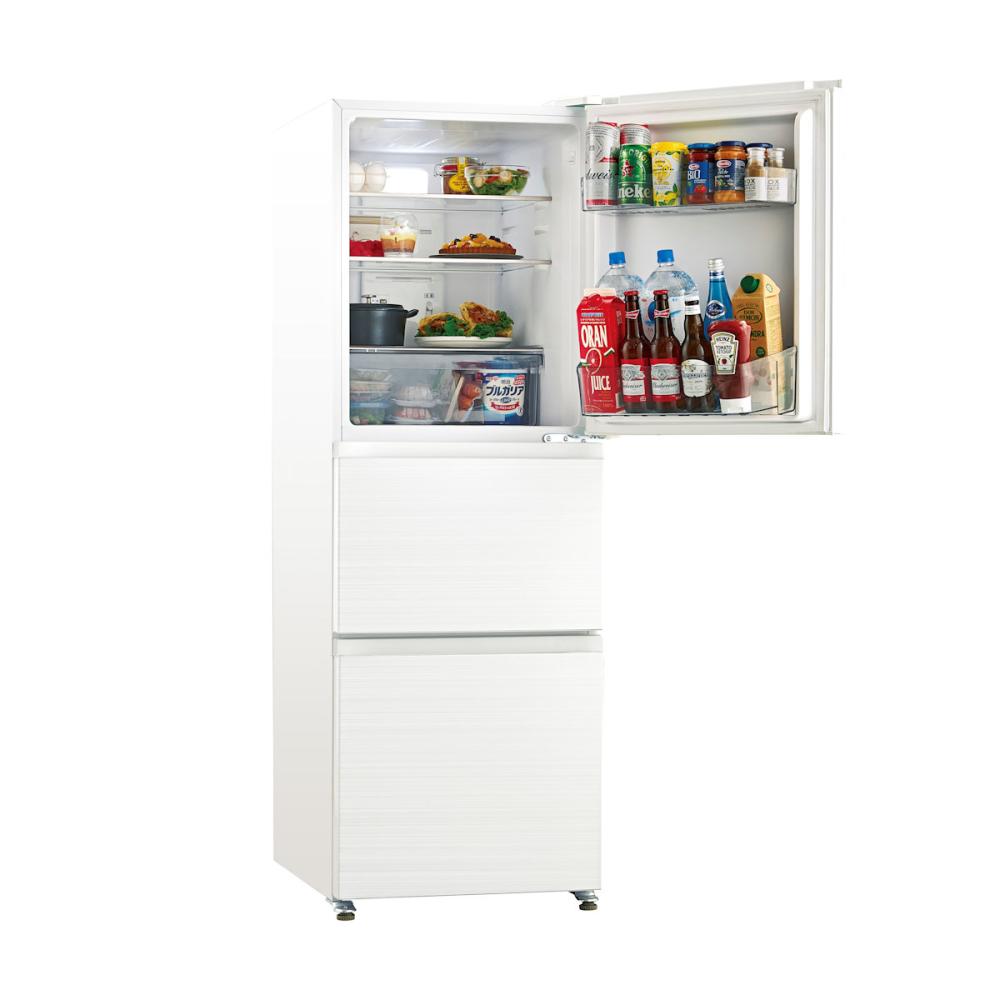 ハイアール　３ドア冷蔵庫　２８６Ｌ　ホワイト　ＪＲ－ＣＶ２９Ｂ（Ｗ）