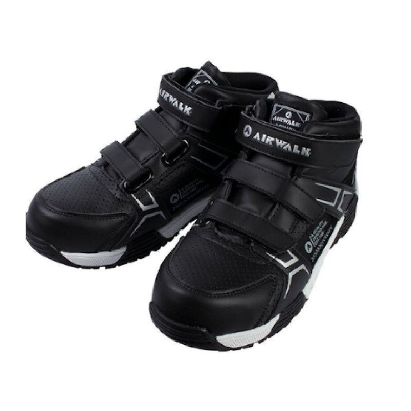ユニワールド　安全靴　エアウォーク　ベルトライン　ブラック　２５．５ｃｍ　ＡＷ９８０
