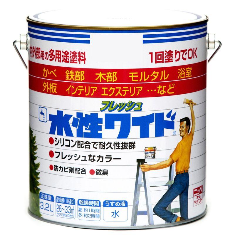 ニッペホームプロダクツ　水性フレッシュワイド　３．２Ｌ　クリ－ム