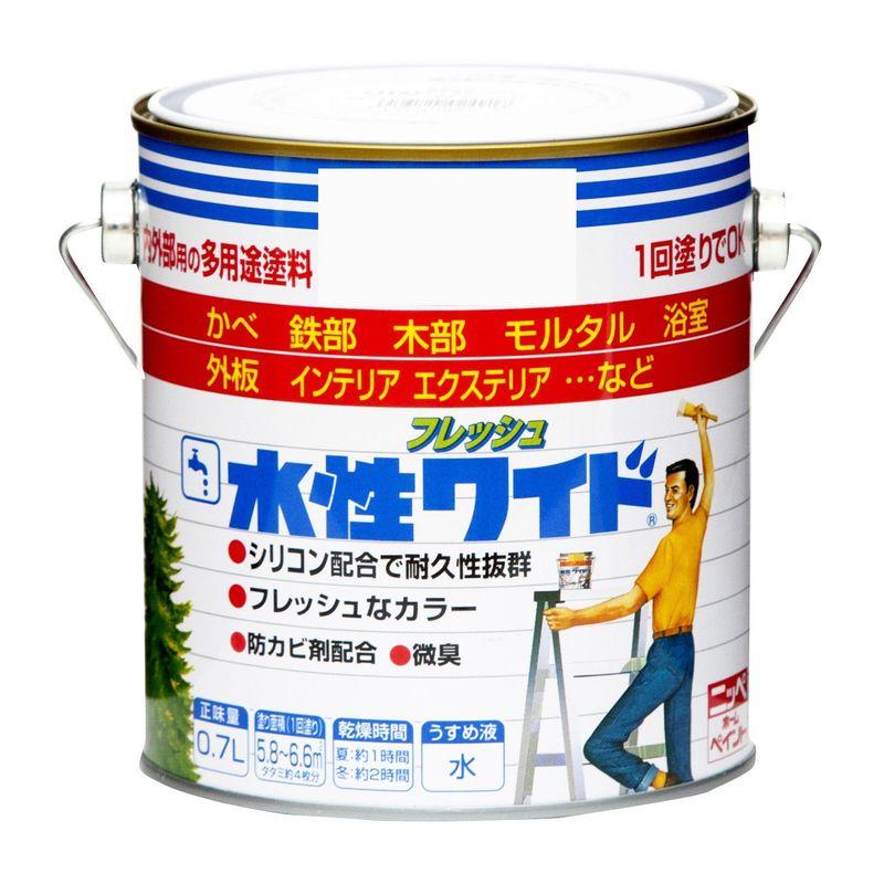 ニッペホームプロダクツ 水性フレッシュワイド 0.7L ウォームグレー