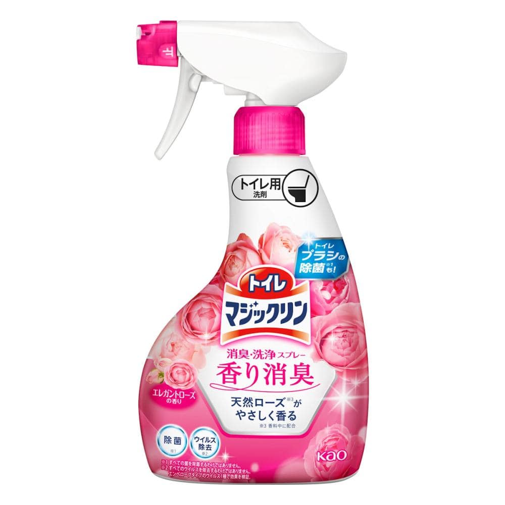 花王　トイレマジックリン　消臭・洗浄スプレー　香り消臭　エレガントローズ　本体　３５０ｍＬ