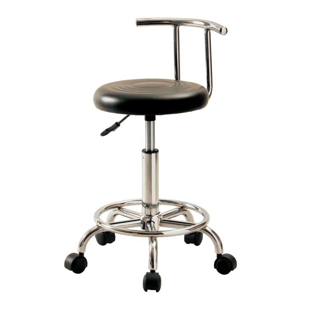 キャスターチェア　背付　ブラック　ＫＹ－Ｂ３００ＢＫ