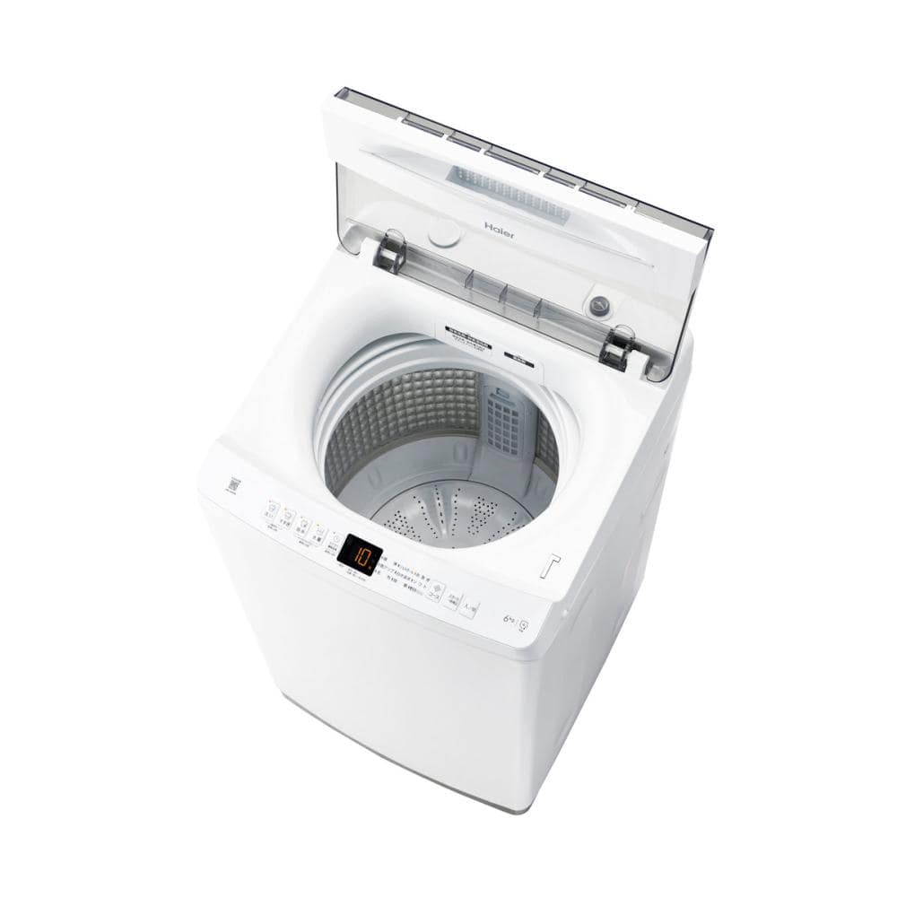 ハイアール　全自動洗濯機　６．０ｋｇ　ホワイト　ＪＷ－Ｕ６０Ｂ（Ｗ）