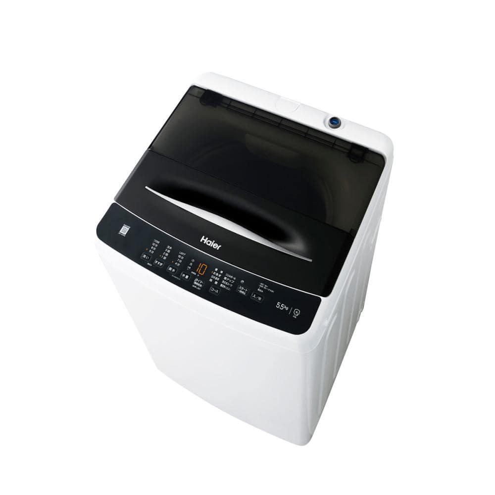 ハイアール　全自動洗濯機　５．５ｋｇ　ブラック　ＪＷ－Ｕ５５Ｂ（Ｋ）