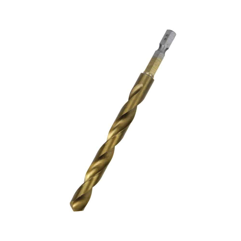 藤原産業　ＳＫ１１　六角軸Ｔｉｎ鉄ドリル　適長（ノーマル）　普通サイズ　９．５ｍｍ
