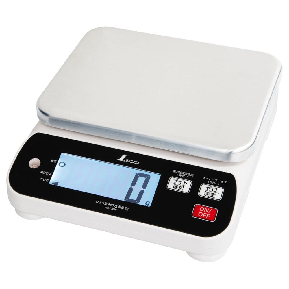 シンワ測定　デジタルはかり　ＷＰ　６０００ｇ　防塵防水　取引証明以外用　７００３８