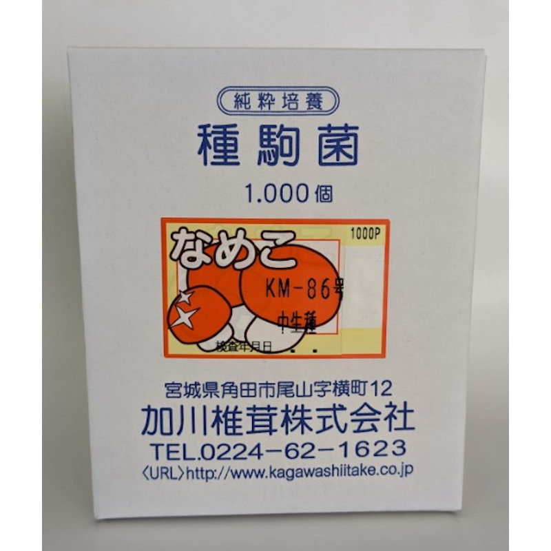 【宅配専用】　なめこ　種駒　ＫＭ－８６号　中生種　１０００駒