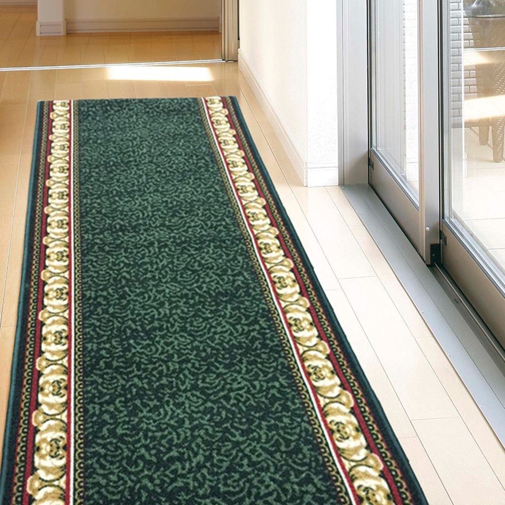 萩原 廊下敷きカーペット アイラス グリーン 67×340cm