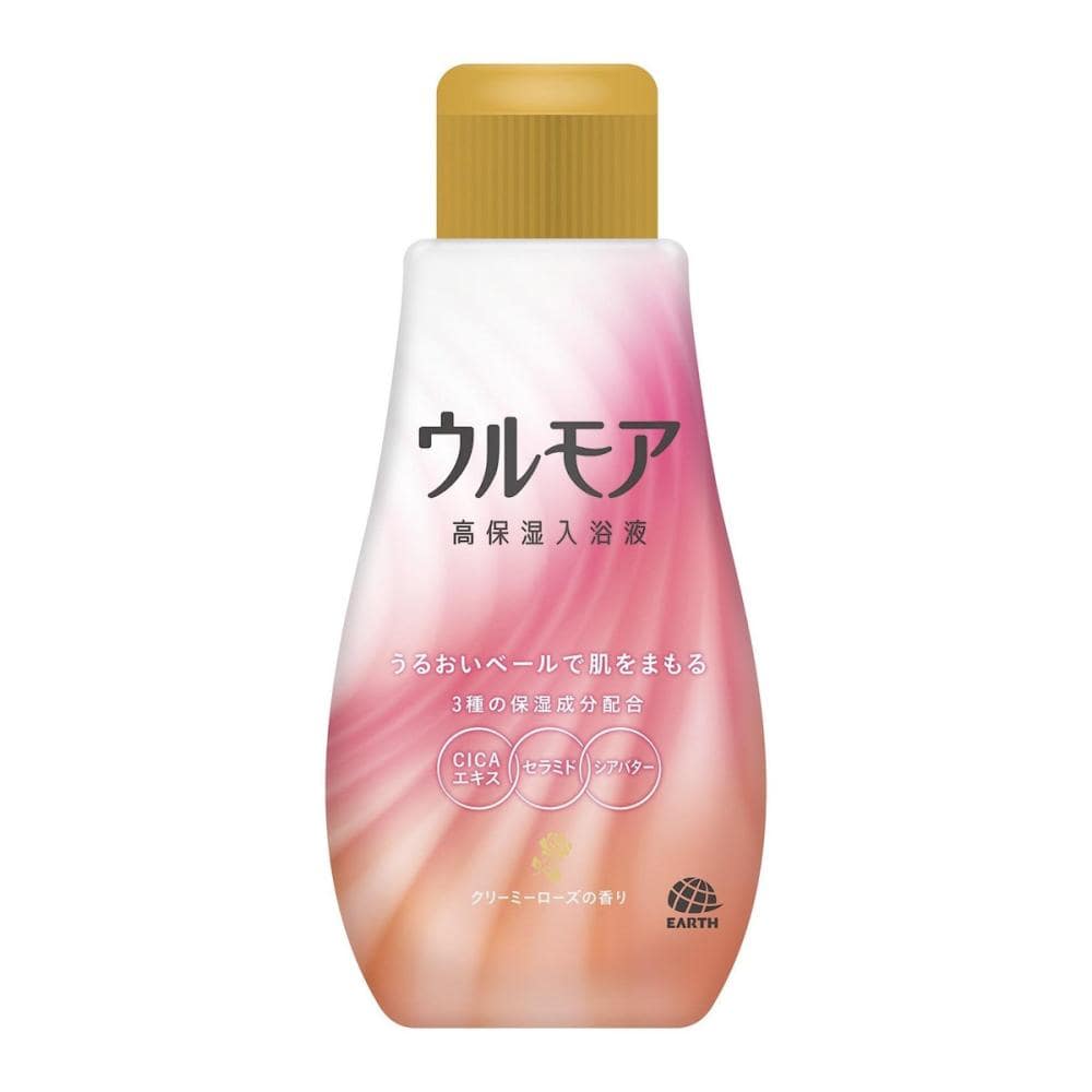 アース製薬　ウルモア高保湿入浴液　クリーミーローズの香り　本体　６００ｍＬ