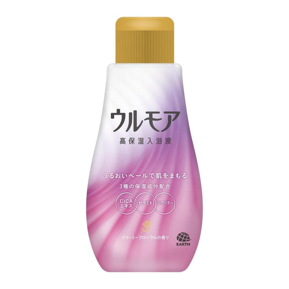 アース製薬　ウルモア高保湿入浴液　クリーミーフローラルの香り　本体　６００ｍＬ