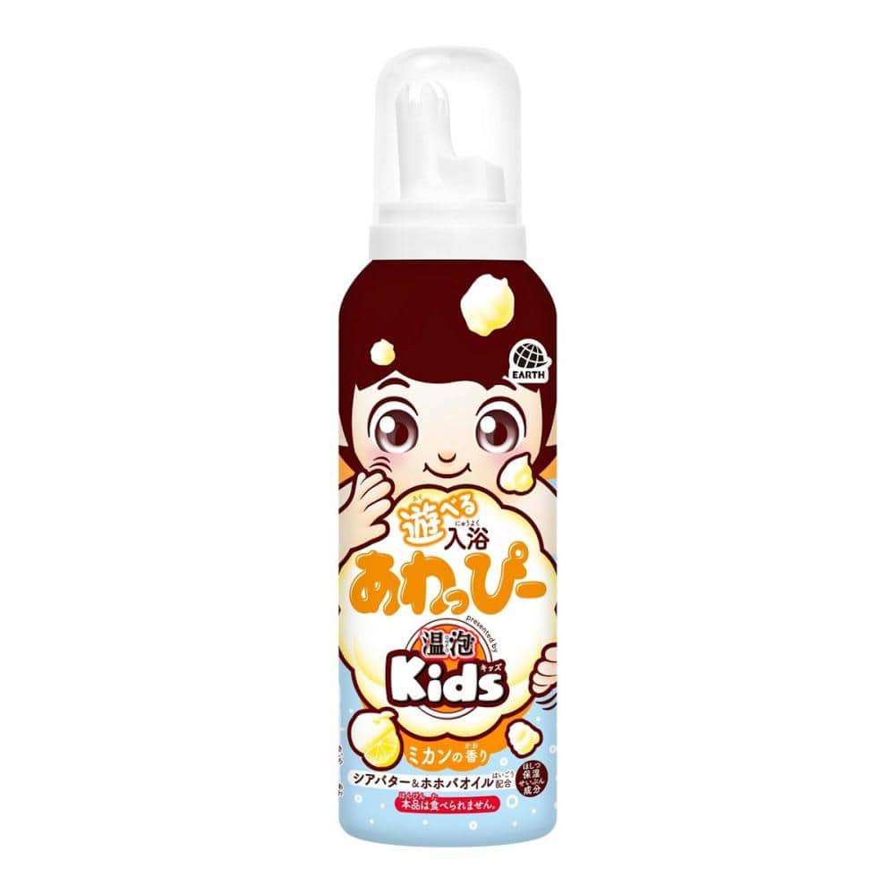 アース製薬　温泡Ｋｉｄｓ　遊べる入浴　あわっぴー　ミカンの香り　１６０ｍＬ