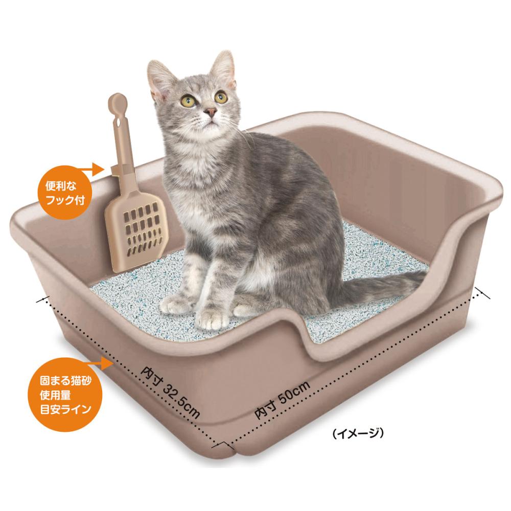 ライオン　獣医師開発猫トイレ　ニオイをとる砂専用　ナチュラルブラウン