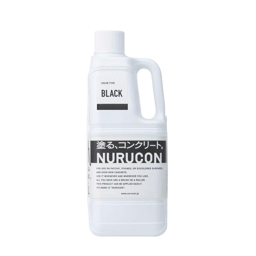 タイハク　水性コンクリ―ト化粧剤　ヌルコン　２Ｌ　ブラック 6個セット - 3