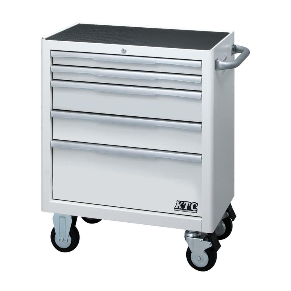 京都機械工具 KTC ローラーキャビネット(5段5引出し) ホワイト EKW-1005WH
