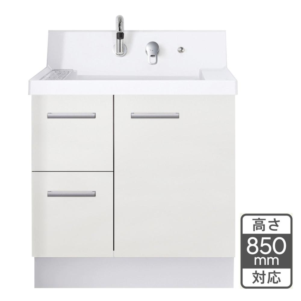 ＬＩＸＩＬ　洗面化粧台　Ｋ１シリーズ　引出タイプ　間口７５ｃｍ×高さ８５ｃｍ　グロスホワイト　寒冷地用　Ｋ１Ｈ５－７５５ＳＹＮーＵ／ＹＳ２Ｈ