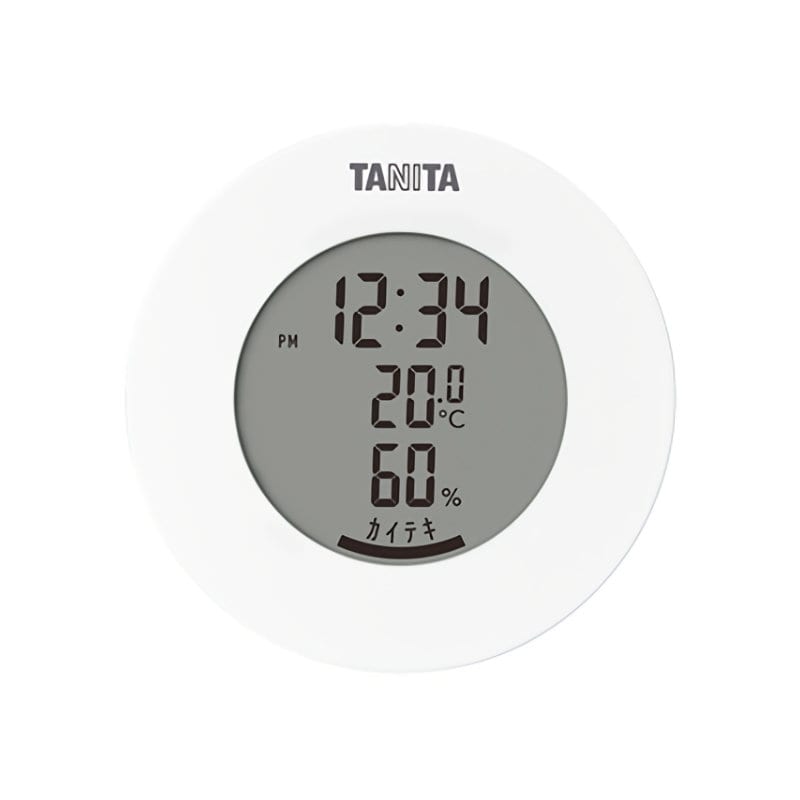 タニタ デジタル温湿度計 ホワイト TT585WH