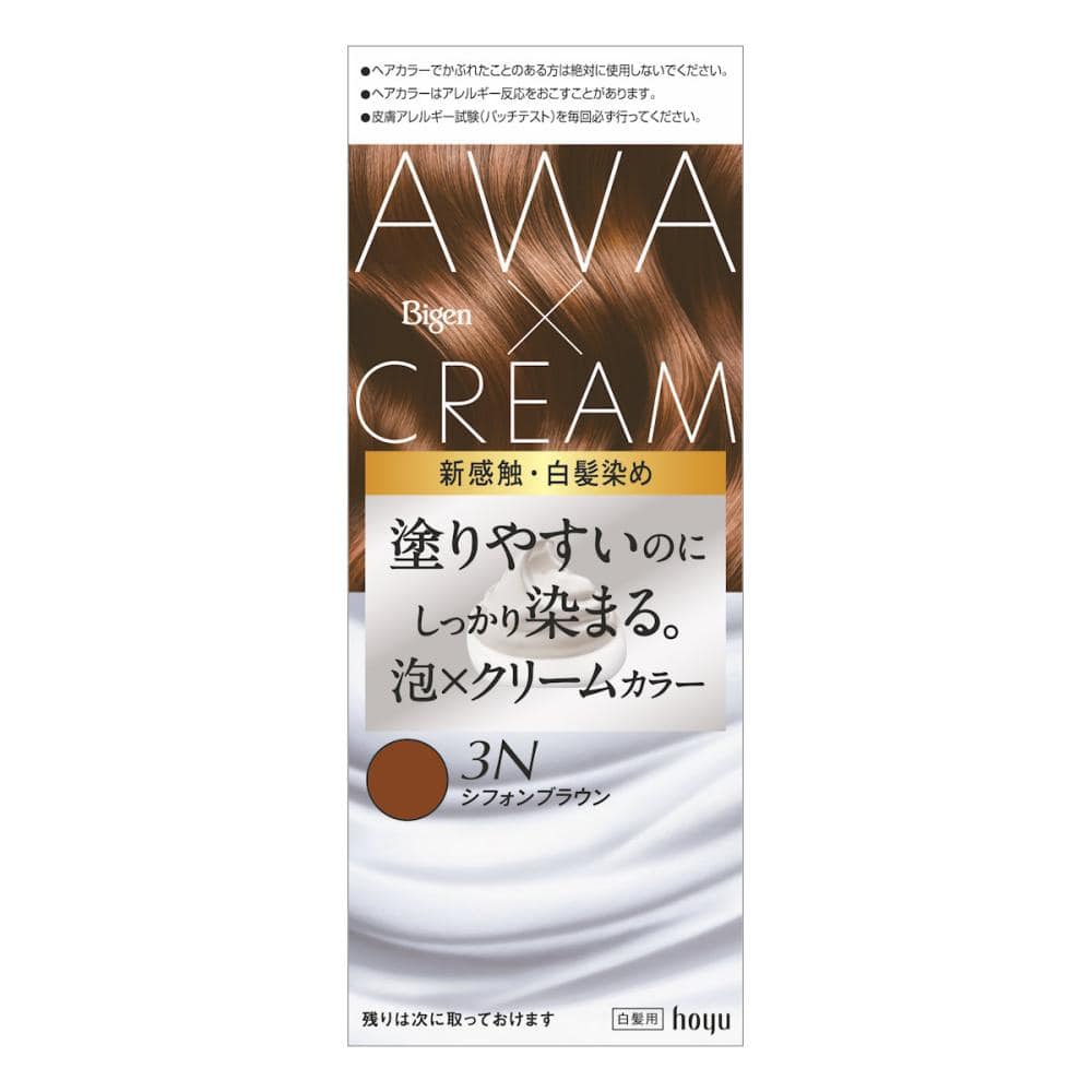 ホーユー　ビゲン　泡クリームカラー　３Ｎシフォンブラウン