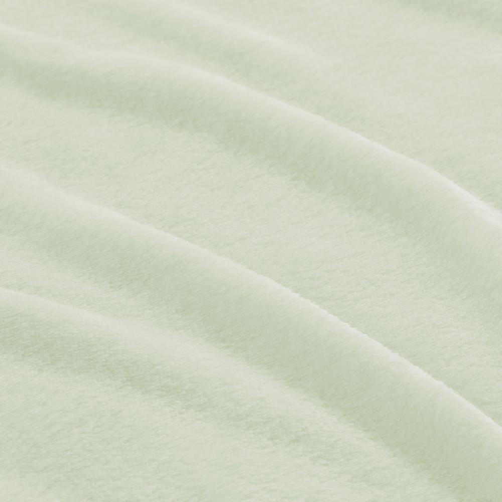 アテーナライフ　軽量毛布　ベロア　グリーン　シングル　１４０×１９０ｃｍ