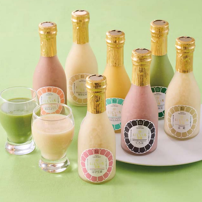 【２５年お歳暮】にじいろ甘酒　冬の７色詰合せ　Ｗ３６－１【注文期限１２月１４日】