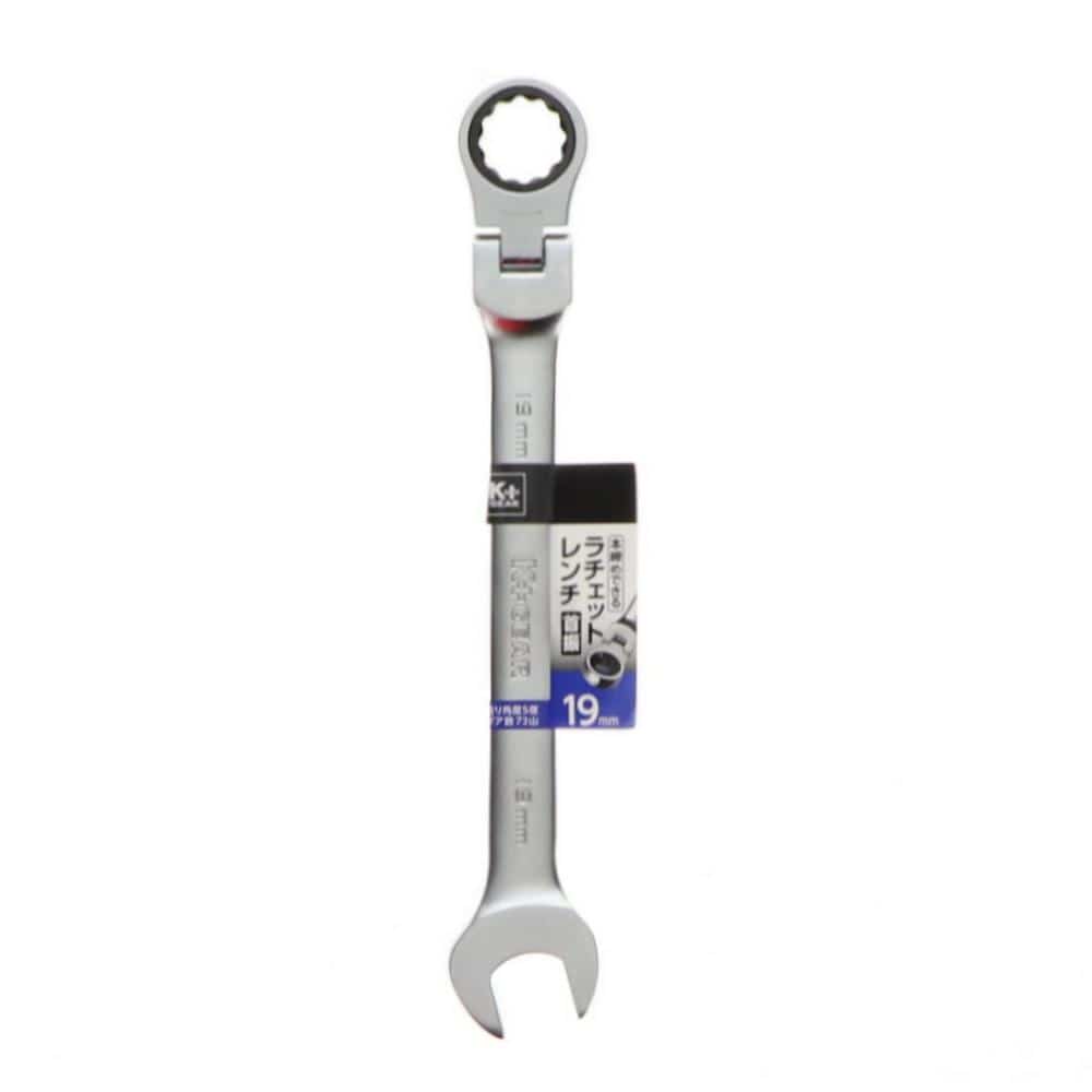 Ｋ＋ＧＥＡＲ　首振ラチェットレンチ　１９ｍｍ