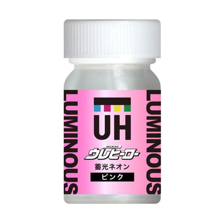 斎藤塗料 ウレヒーロー 蓄光ネオン 15ml 蓄光ピンク