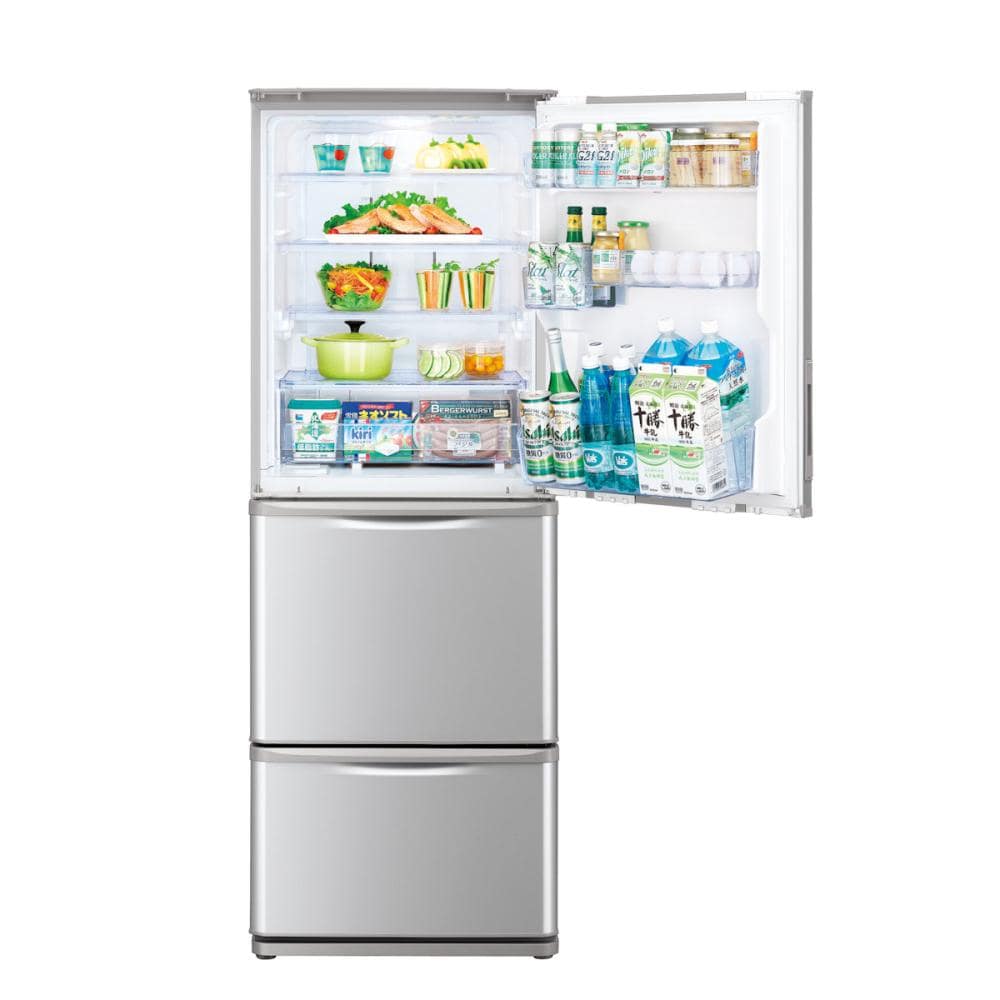 冷蔵庫 3ドア 255L バータイプ 幅54センチ アプリコット - キッチン家電