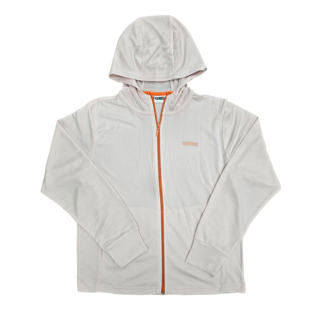 K・SWISS 婦人 塗地パーカー ピンク L KA415