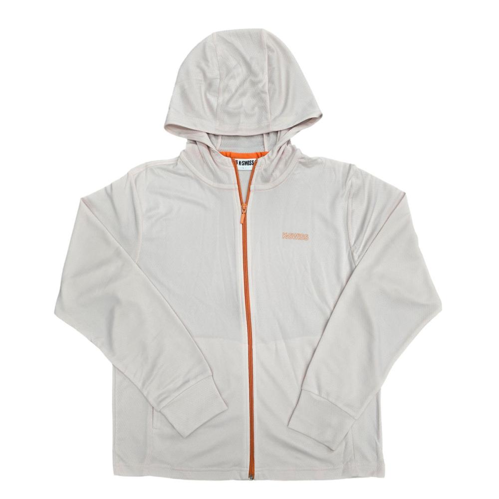 K・SWISS 婦人 塗地パーカー ピンク LL KA415