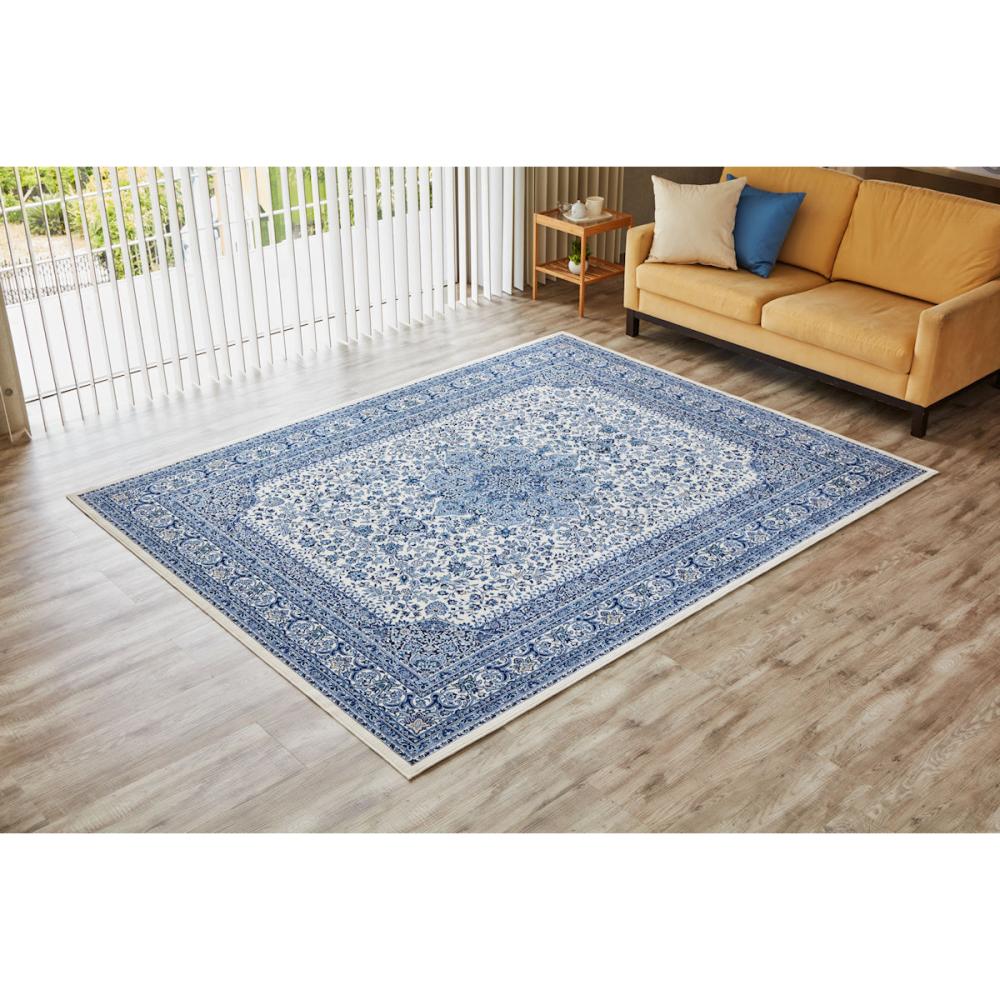 国産モケットラグ　サンマリノ　ブルー　２００×２５０ｃｍ