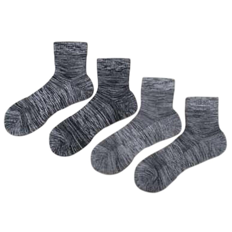 コメリ　底パイル甲メッシュソックスデオ　先丸　杢　２足組　２５～２７ｃｍ