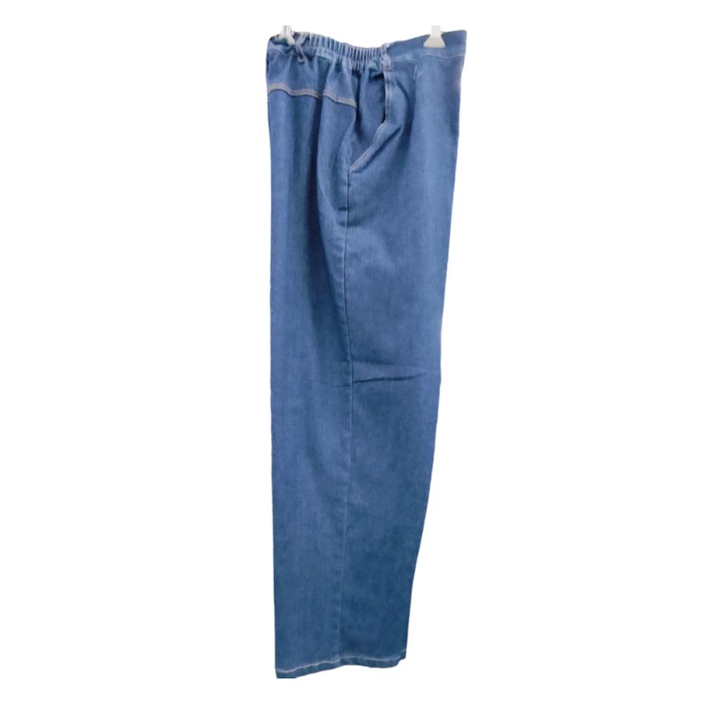 紳士 脇ゴムストレッチデニムパンツ L