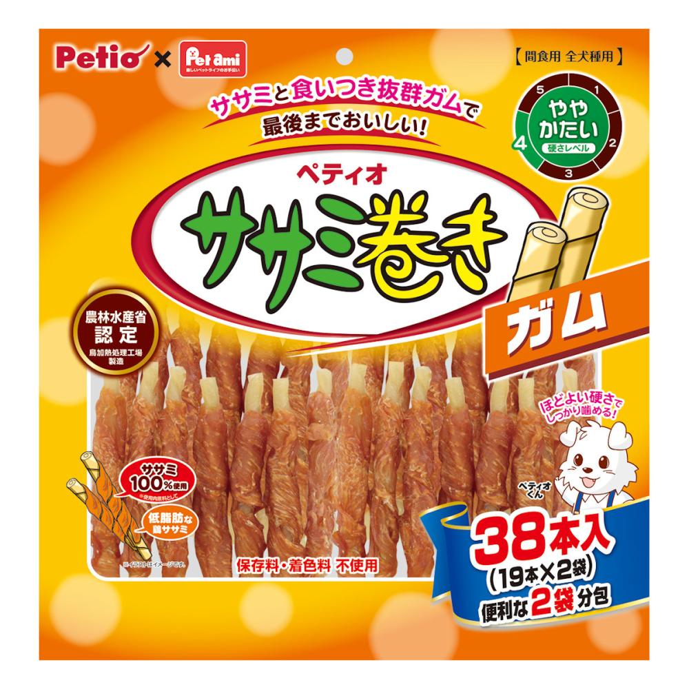 ササミ巻きガム 38本入り