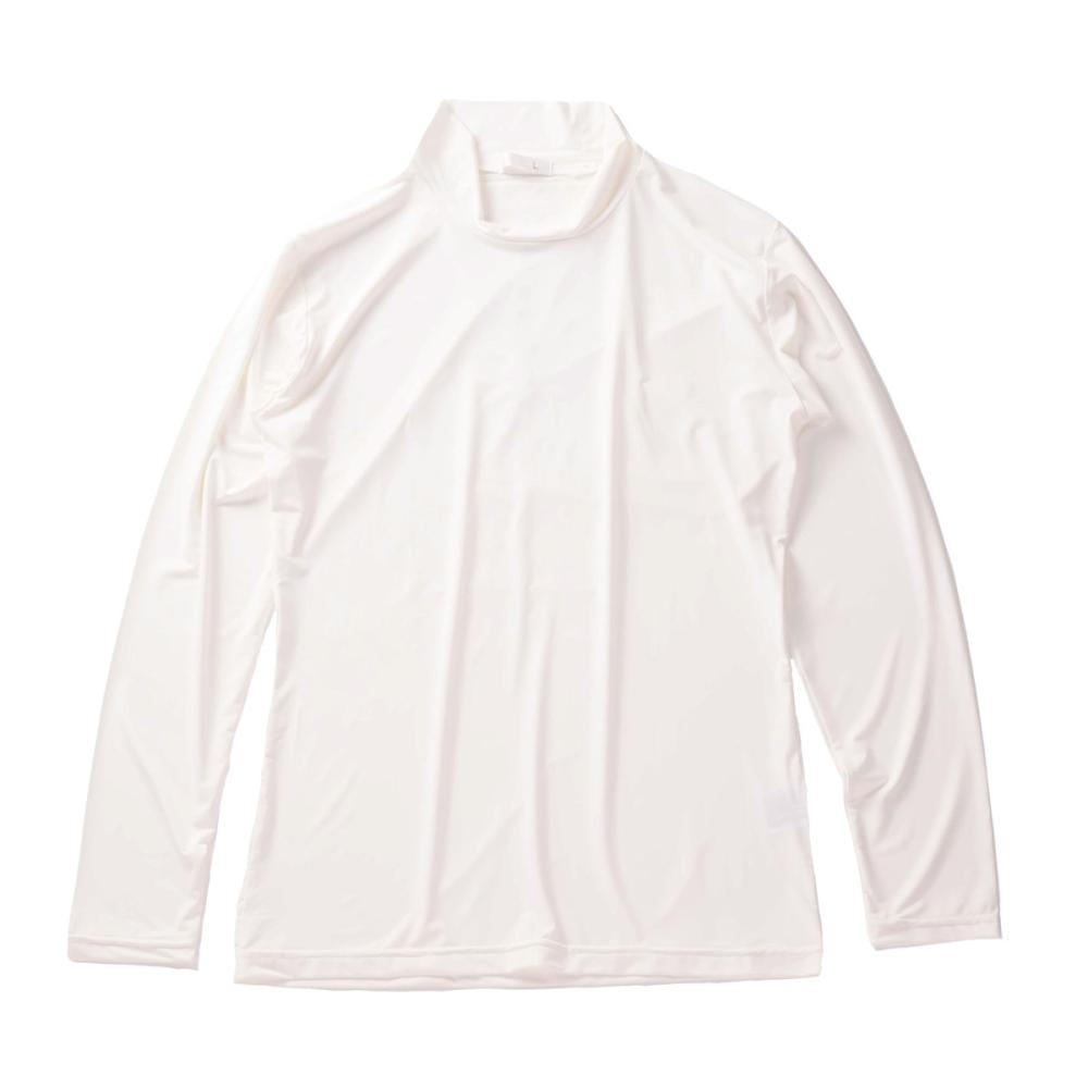 レディース ハイネック長袖Tシャツ ホワイト LL 9020