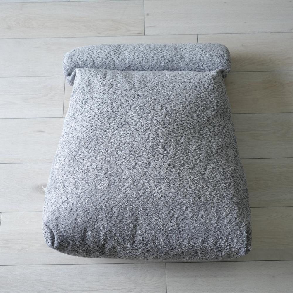 イケヒコ　ソファー用枕付き背もたれクッション　ラクーサ　グレー　５０×２０×５５ｃｍ