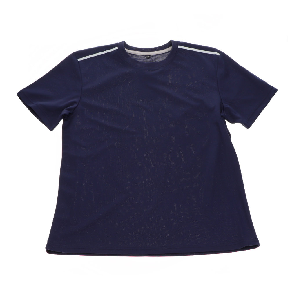 コメリ　ドライメッシュＴシャツ半袖　ネイビー　Ｌ