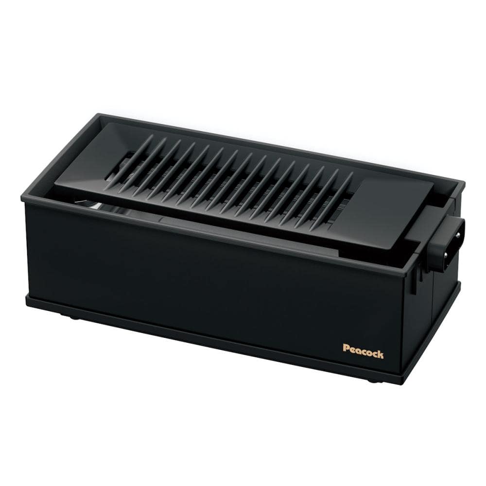 ピーコック魔法瓶 コンパクト電気炉端焼き機 ブラック WLV-50
