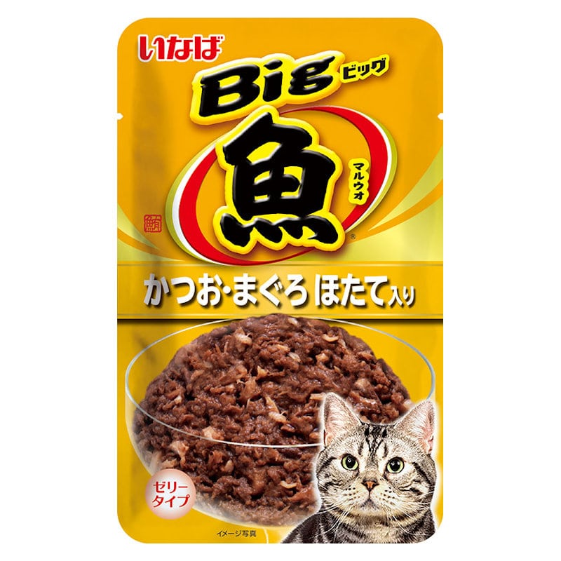 Ｂｉｇマルウオ　かつお・まぐろほたて味　８０ｇ