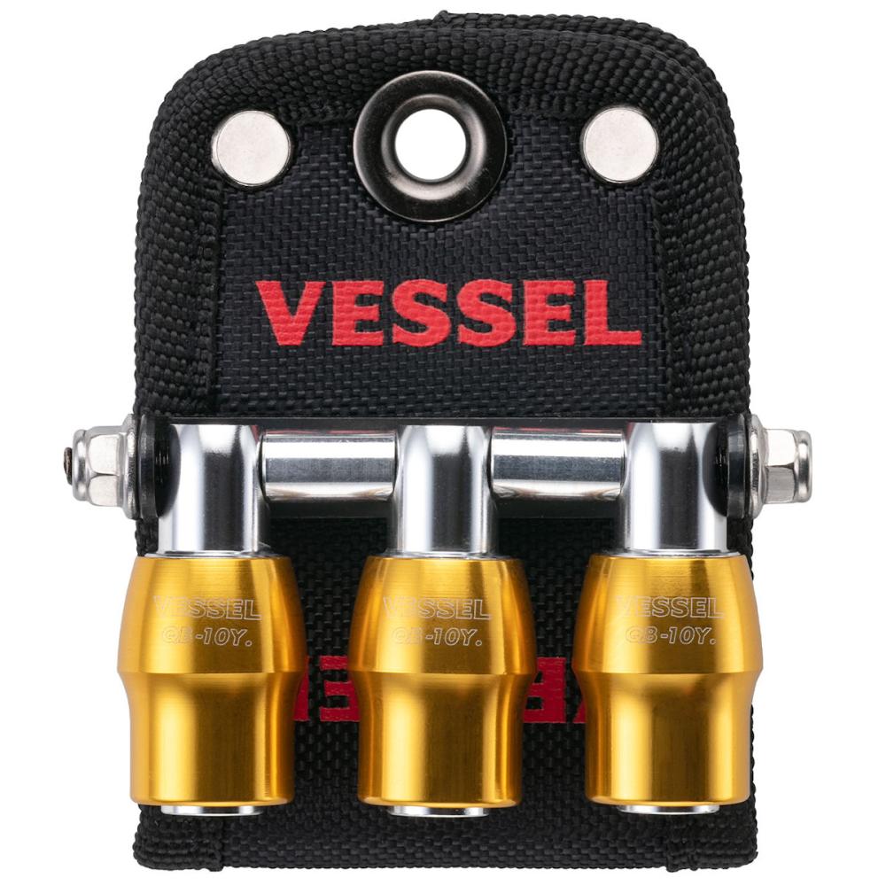 ＶＥＳＳＥＬ（ベッセル）　クイックキャッチャー３連ホルダー　黄　ＱＢ－１０Ｂ３Ｙ