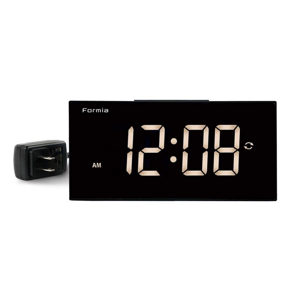 保土ヶ谷電子販売　ＬＥＤデジタル置時計　ＨＴ－０２６ＢＫ－Ｙ