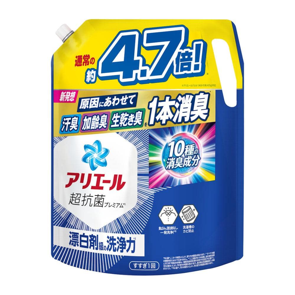 Ｐ＆Ｇ　アリエールジェル　詰替用超ウルトラジャンボ　１．９１ｋｇ